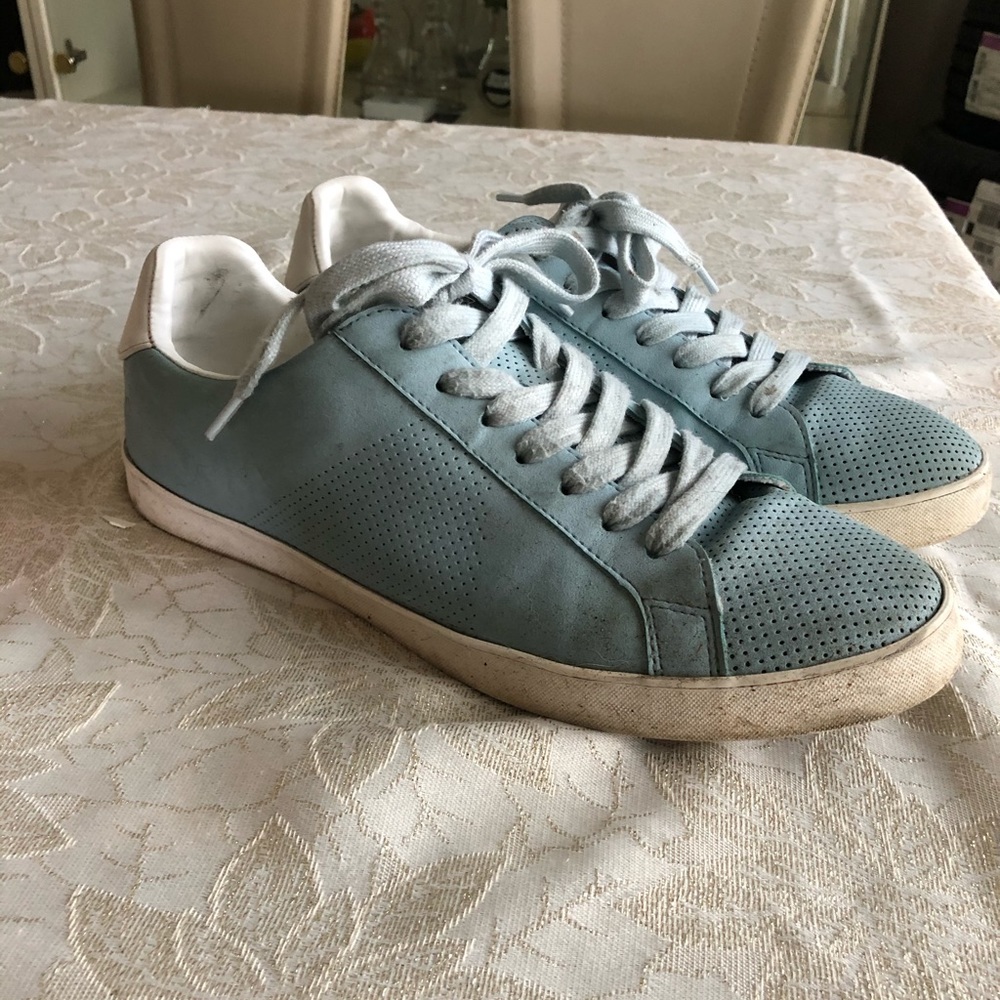 Blue sneakers